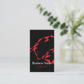 Rouge TribeBull sur Carte de visite noir (Debout devant)