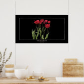 ROUGE TULIPS Inspiration Art Poster (Cuisine)