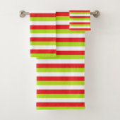 Rouge, vert de chaux et rayures de blanc (En situation)