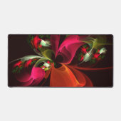 Rouge Vert Floral Moderne Art Abstrait Motif #02 (Recto)