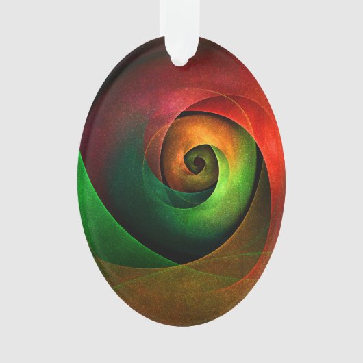 Rouge Vert Floral Moderne Art Abstrait Motif #21 (devant)