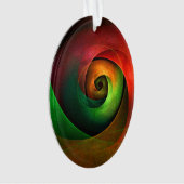 Rouge Vert Floral Moderne Art Abstrait Motif #21 (devant)