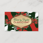 Rouge Vert Golden Goddess Tarot Cartes de visite (Devant)