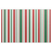 Rouge, vert, le blanc barre le tissu de Noël (Fat Quarter)