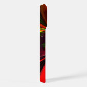 Rouge vert moderne Floral Abstrait Art Motif #05 (Côté droit)