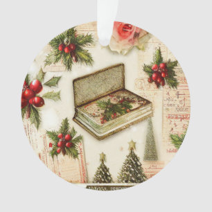 Rouge Vert Noël Fêtes rétro vintage