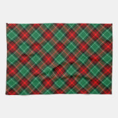 Rouge Vert Vacances Plaid Serviette de cuisine (Horizontal)