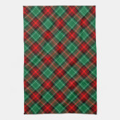 Rouge Vert Vacances Plaid Serviette de cuisine (Vertical)
