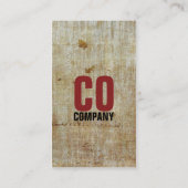 Rouge vintage carte élégante modelée rétro par (Dos)