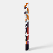 Rouge violet orange noir Motif d'art du Midsiècle (Côté gauche)
