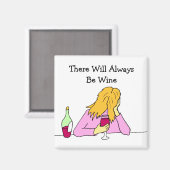 Rouge Wine Woman Magnet (Recto/Verso)
