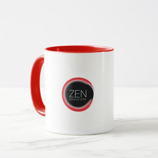 Rouge Zen Mug (Devant gauche)