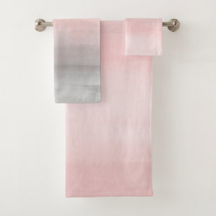 Rougeissant Rose et Gris Aquarelle Moderne Féminit