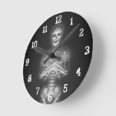 Rougeoyer squelettique : Horloge murale (Angle)