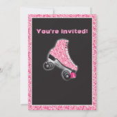 Rougeoyez dans les invitations de patinage de (Dos)