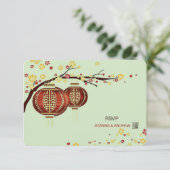 Rouges d'or Cerisier Arbre Fu Chinois RSVP (Debout devant)