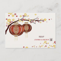 Rouges d'or Cerisier Arbre Fu Chinois RSVP
