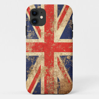 Rough Aged  British Flag iPhone 11 Hoesje