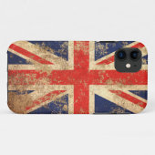 Rough Aged  British Flag Case-Mate iPhone Case (Achterkant (horizontaal))