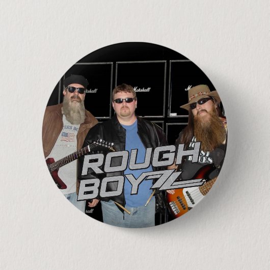 Rough BoyZZ "BoyZZ"-Button Ronde Button 5,7 Cm (Voorkant)