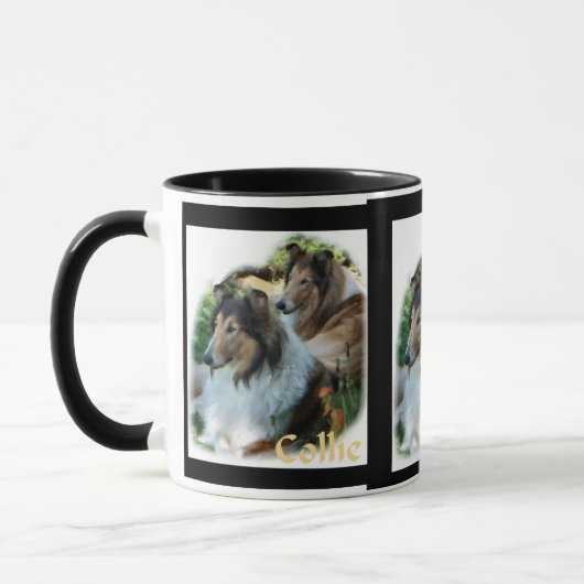 Rough Collie Art Gifts Mokken (Links)
