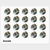 Rough Collie Art Gifts Ronde Sticker (Vel)
