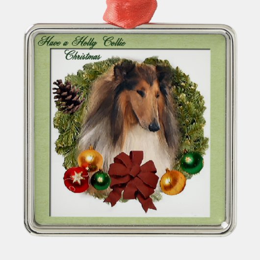 Rough Collie Cadeaux de Noël Ornements (Devant)