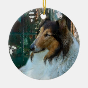 Rough Collie Cadeaux de Noël Ornements