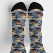 Rough Collie Christmas Boat Holiday Sokken (Top)