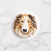 Rough Collie Dog 3D geïnspireerd Confetti (Kleine voorkant)