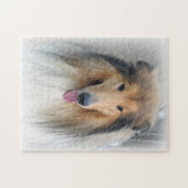 Rough Collie Dog Legpuzzel (Horizontaal)