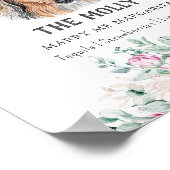 Rough Collie Dog Signature Drink Teken Poster (Hoek)