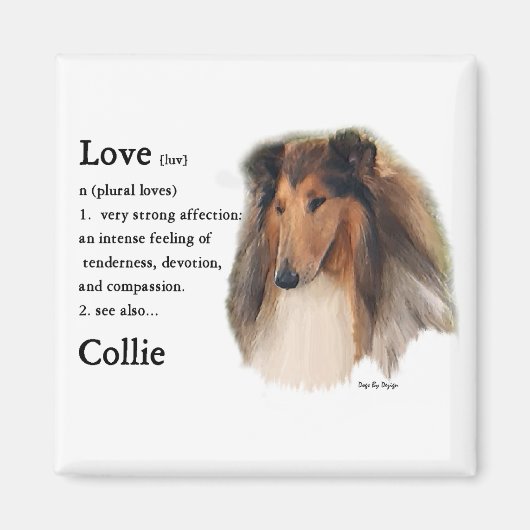 Rough Collie Gifts Magneet (Voorkant)