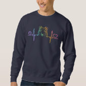 Rough Collie Heartbeat Sweatshirt (Voorkant)