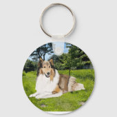 Rough Collie Keychain (Achterkant)