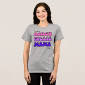 Rough Collie Mama Tri-Blend Shirt (Voorkant volledig)