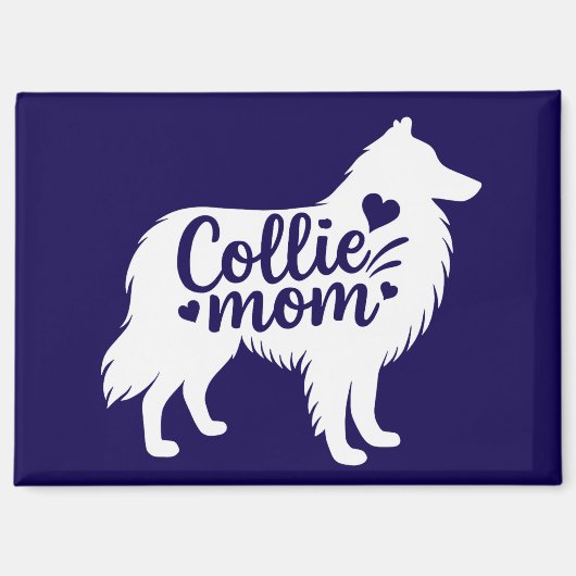 Rough Collie Maman Magnet (Recto)