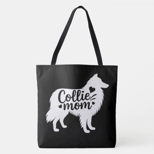 Rough Collie Mom Canvas tas (Voorkant)