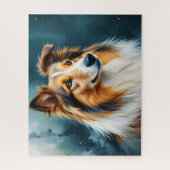 Rough Collie Portretten Legpuzzel (Verticaal)