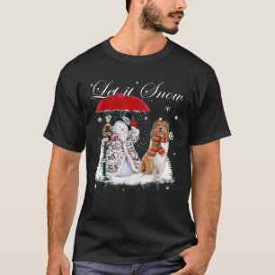 Rough Collie Santa Dog Kerstmis Snowman Xmas Paja T-shirt