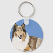 Rough Collie Sleutelhanger (Achterkant)