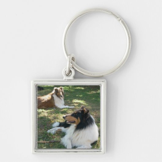 Rough Collies Sleutelhanger (Voorkant)