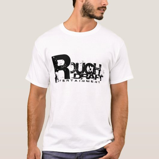 Rough Draft Ent White T-shirt (Voorkant)