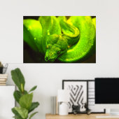 Rough Green Snake - Poster (Thuiskantoor)