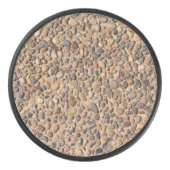 Rough Pebble Stones Foto Hockey Puck (Voorkant)