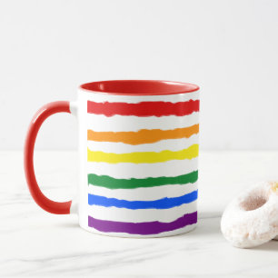 Rough Rainbow Stripes Mok