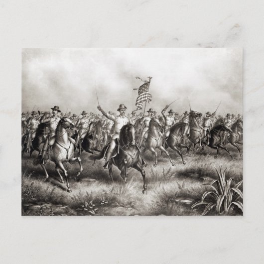 Rough Riders: Kolonel Theodore Roosevelt Briefkaart (Voorkant)