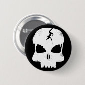 Rough Skull Captain Jack's Pin Ronde Button 5,7 Cm (Voorkant /achterkant)