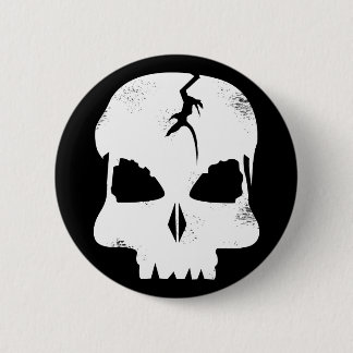 Rough Skull Captain Jack's Pin Ronde Button 5,7 Cm
