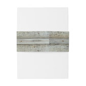 Rough Weathered Barn Wood Fence Board Uitnodigingen Wikkel (Achterkant Voorbeeld)